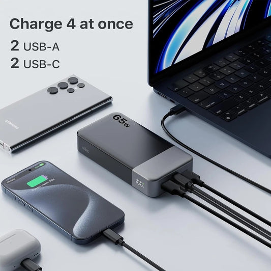 NOBIS Power Bank 20000mah 45W/65W/90W/187W Super Fast Charge ultra slim