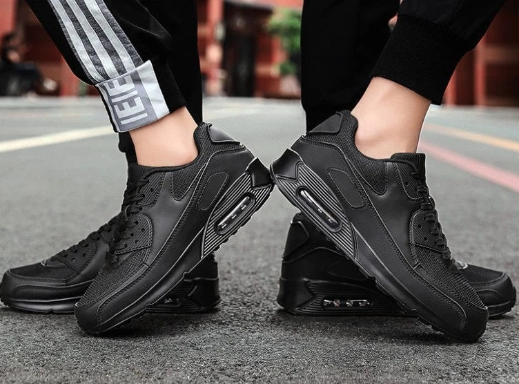 Men's Shock Absorbing Trainers – All Black