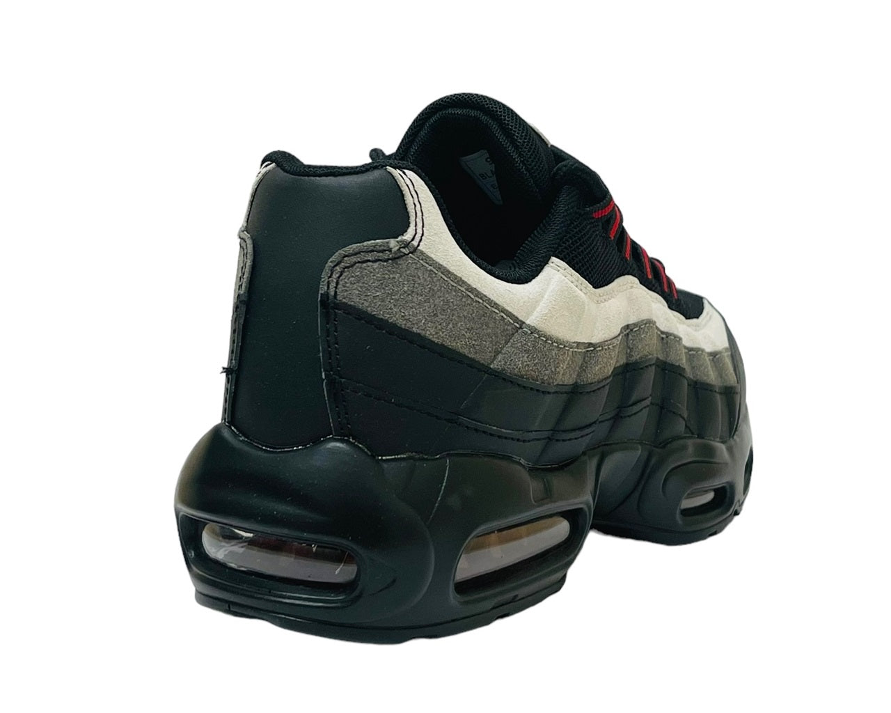 Men's Air Cushioned Sports Trainers – Black/Beige