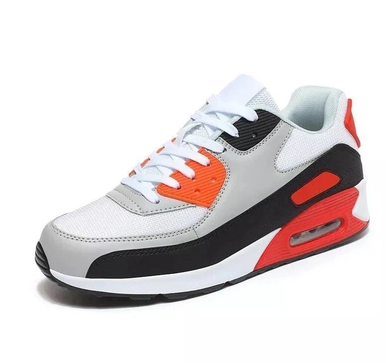 Men's Shock Absorbing Trainers – Red/Black/White