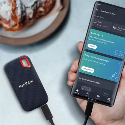 Portable SSD Drive 1TB High Speed Hard Drive 1/2/4/8/16TB-128TB External Hard Disk