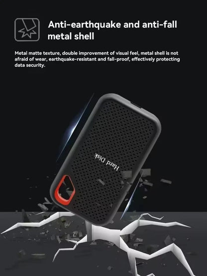 Portable SSD Drive 1TB High Speed Hard Drive 1/2/4/8/16TB-128TB External Hard Disk