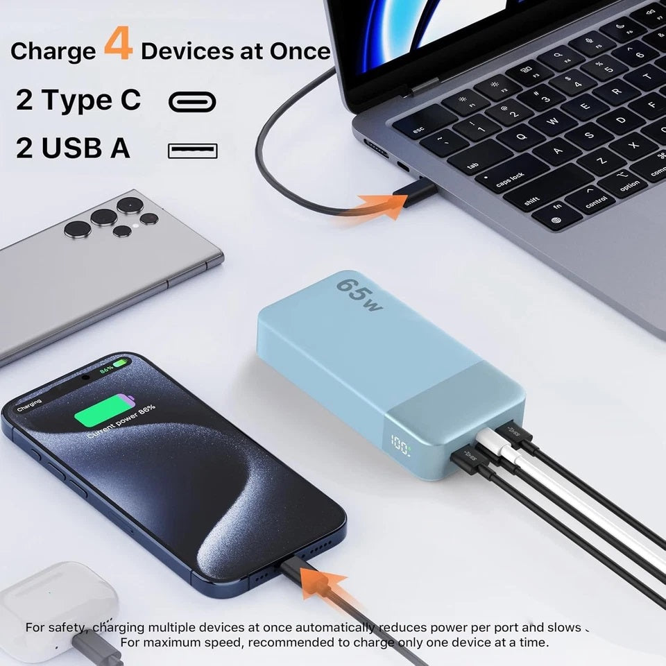 NOBIS Power Bank 20000mah 45W/65W/90W/187W Super Fast Charge ultra slim