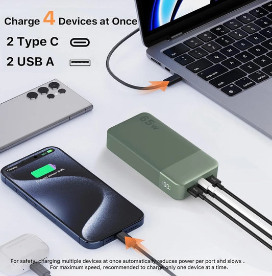 NOBIS Power Bank 20000mah 45W/65W/90W/187W Super Fast Charge ultra slim