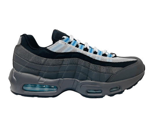 Men's Air Cushioned Sports Trainers – Gray/Black/Blue