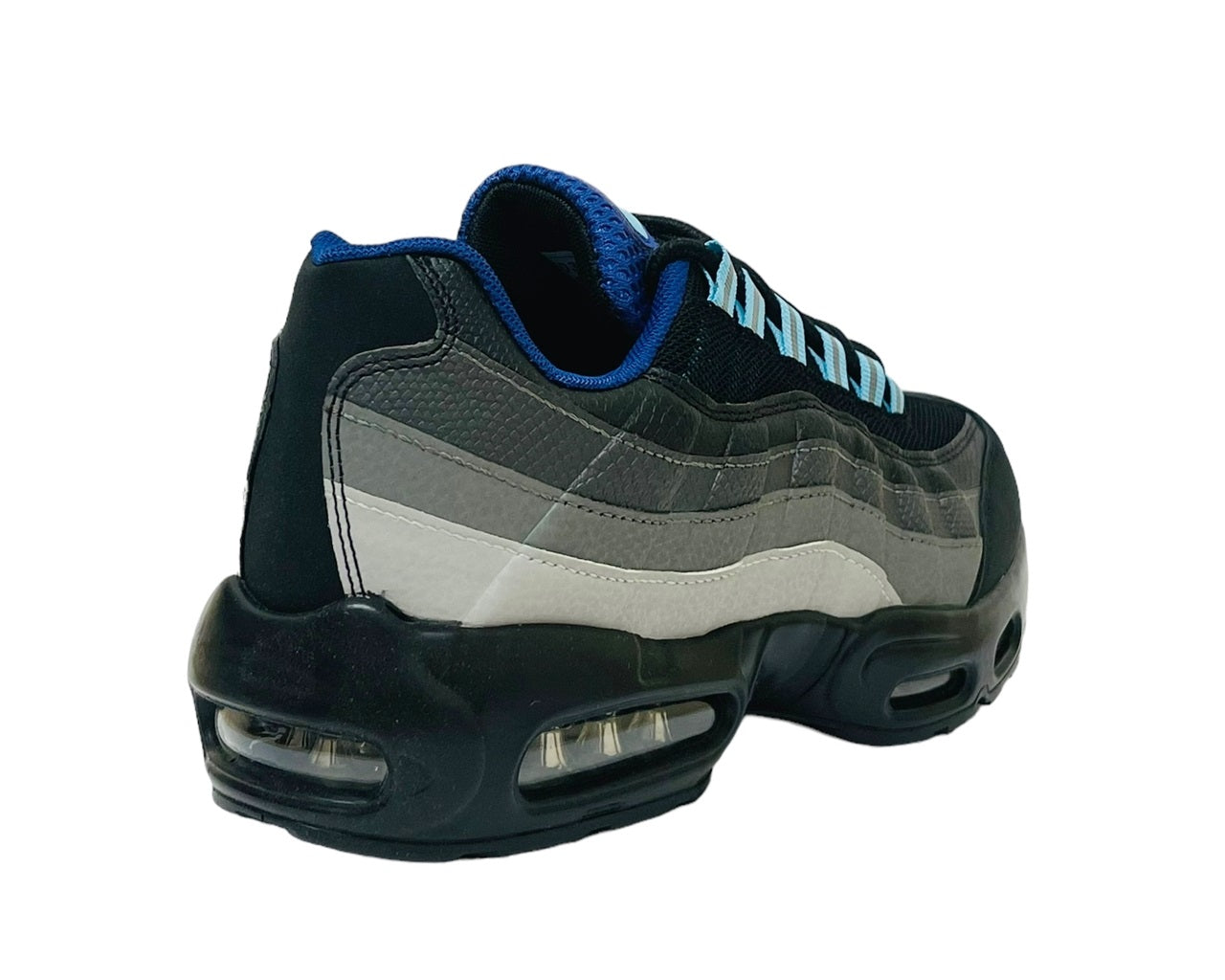 Men's Air Cushioned Sports Trainers – Black/Sky