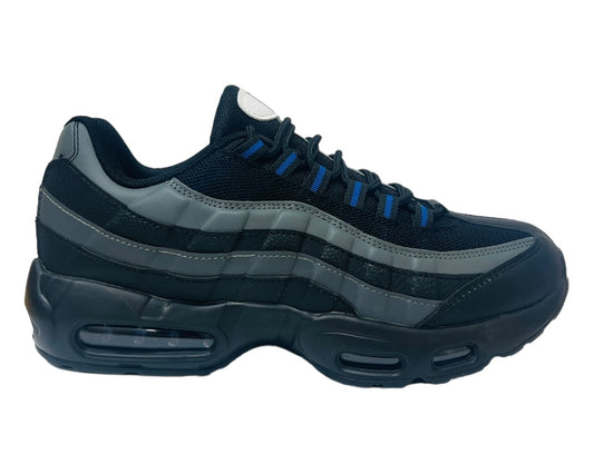 Men's Air Cushioned Sports Trainers – Black/Grey/Blue
