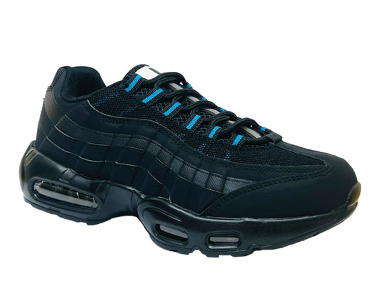 Men's Air Cushioned Sports Trainers – Black/Blue