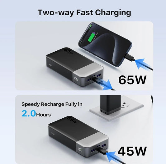 NOBIS Power Bank 20000mah 45W/65W/90W/187W Super Fast Charge ultra slim