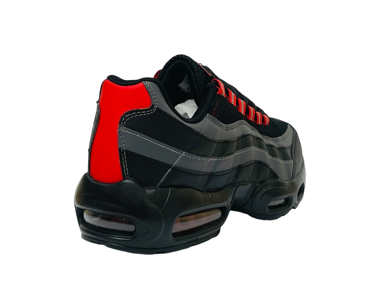 Men's Air Cushioned Sports Trainers – Black/Grey/Red