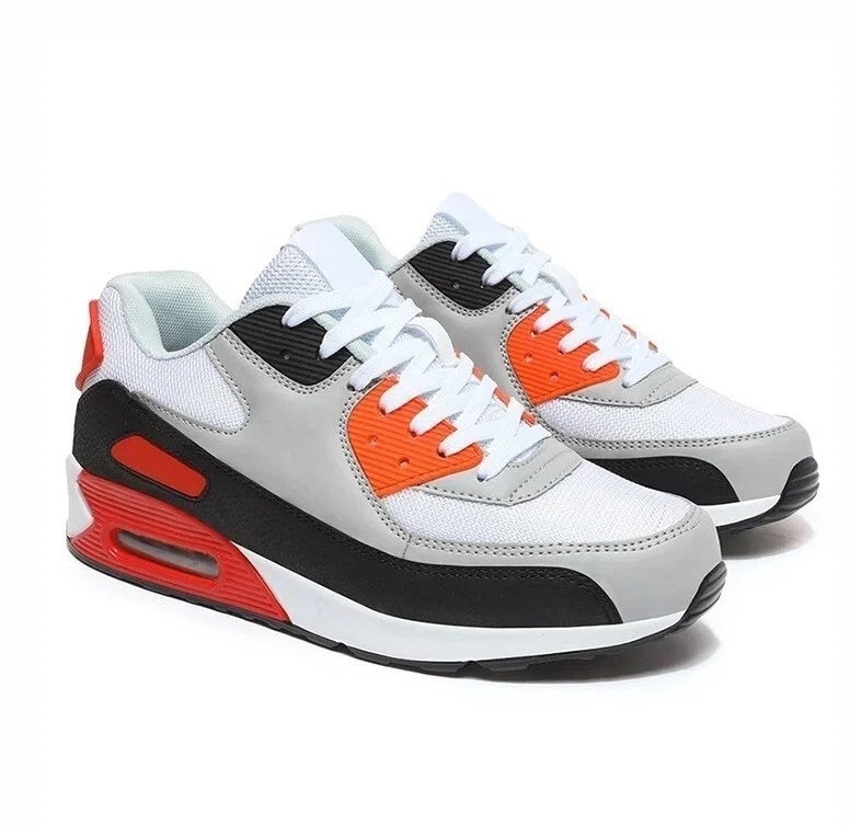 Men's Shock Absorbing Trainers – Red/Black/White