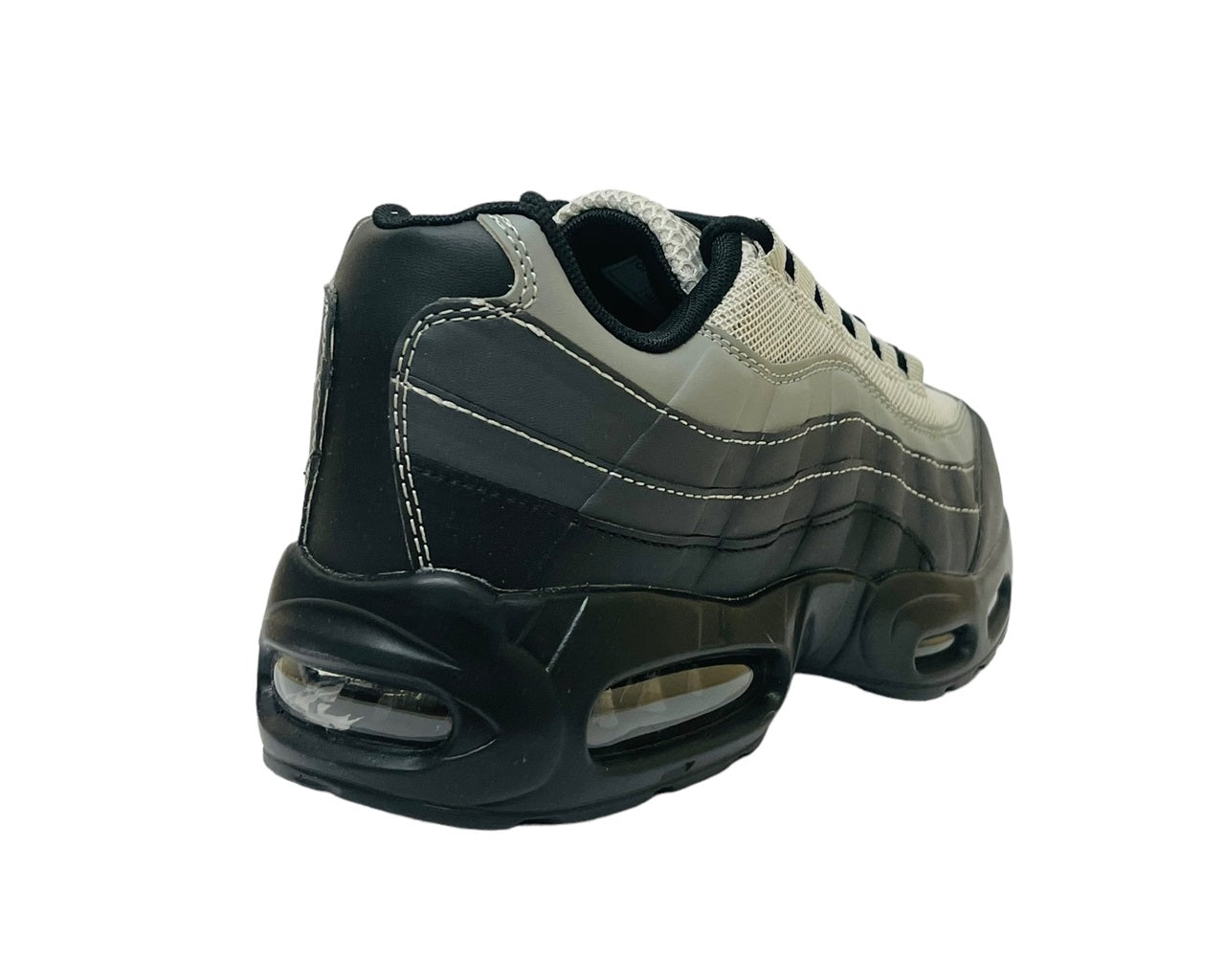 Men's Air Cushioned Sports Trainers – Black/Grey