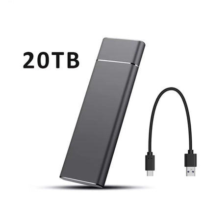 External 2/8/16/20TB Ssd High-Speed Solid State Drive Type-C/USB 3.1 Interface Portable Hard Disk for PC Laptop MAC