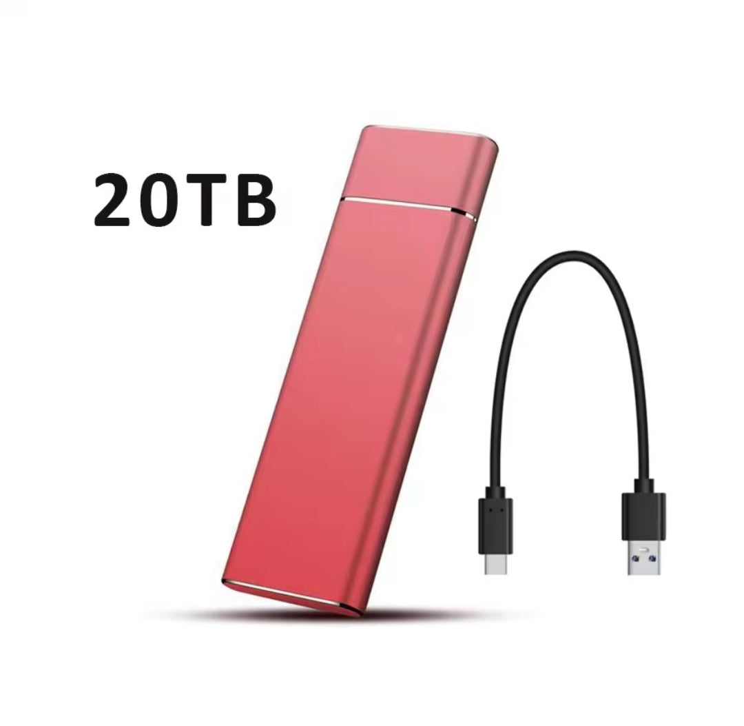 External 2/8/16/20TB Ssd High-Speed Solid State Drive Type-C/USB 3.1 Interface Portable Hard Disk for PC Laptop MAC