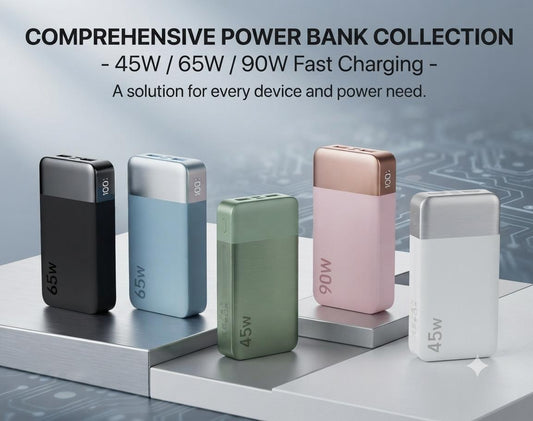 NOBIS Power Bank 20000mah 45W/65W/90W/187W Super Fast Charge ultra slim